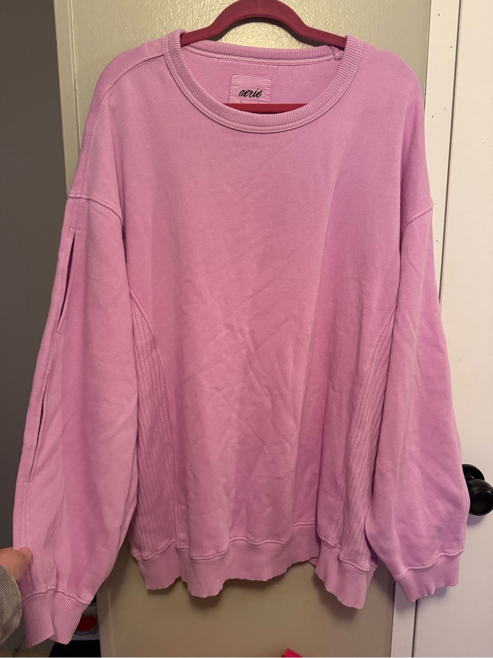 aerie Pastel Lilac Crewneck Sweater